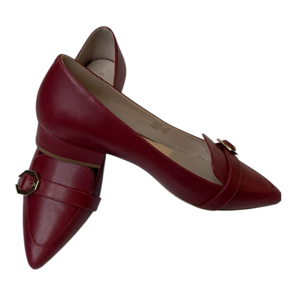 Cole Haan Leela Skimmer Red Leather Flat Size 8B - Picture 11 of 15
